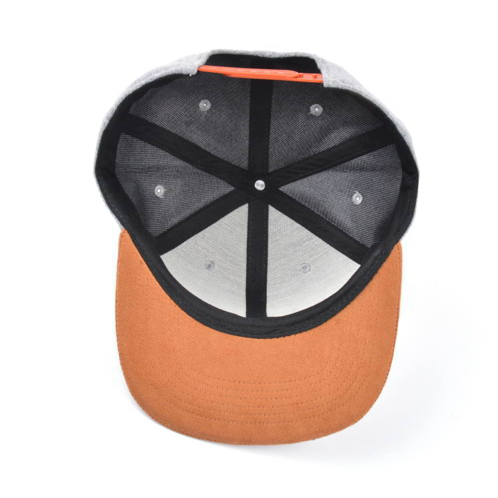 leather patch suede brim metal wool snapback hats