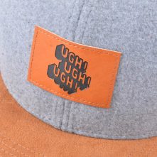 leather patch suede brim metal wool snapback hats