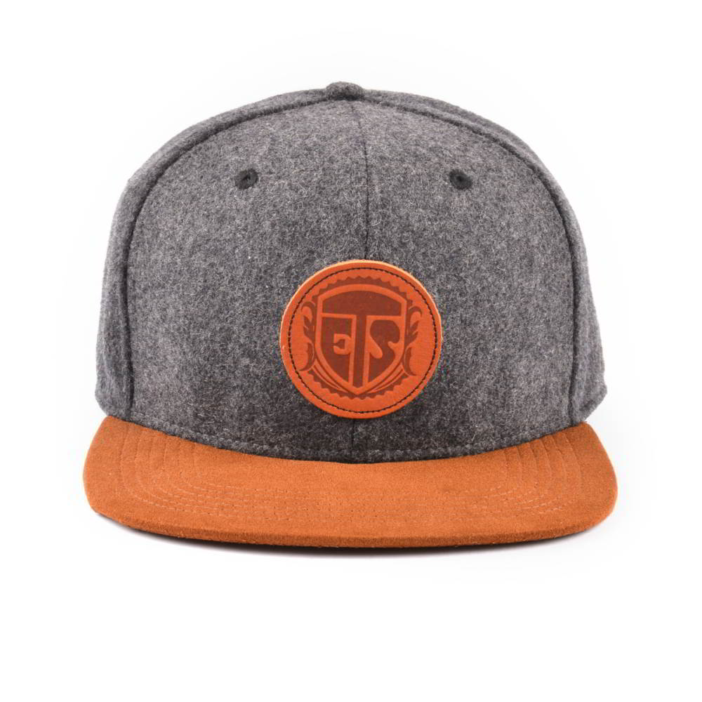 leather patch suede brim metal wool snapback hats