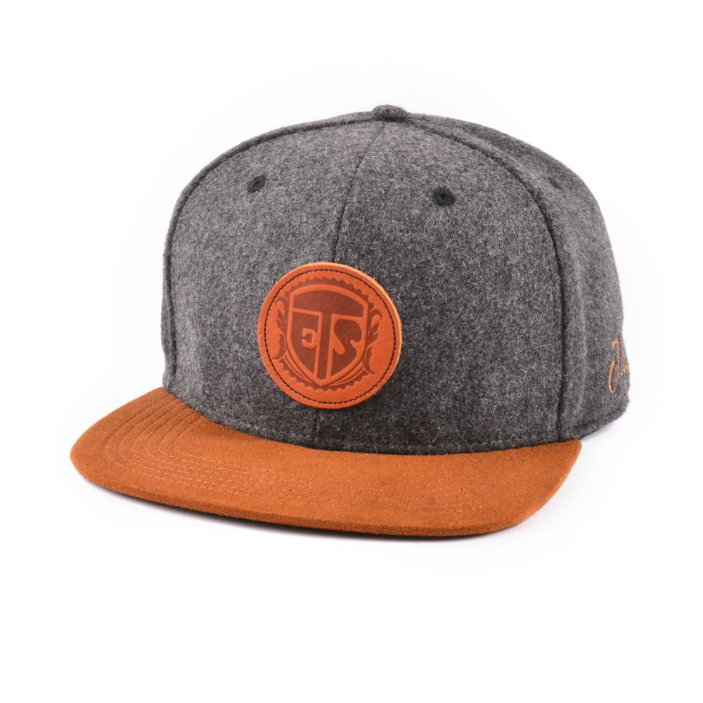 leather patch suede brim metal wool snapback hats