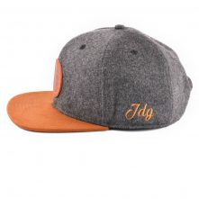 leather patch suede brim metal wool snapback hats