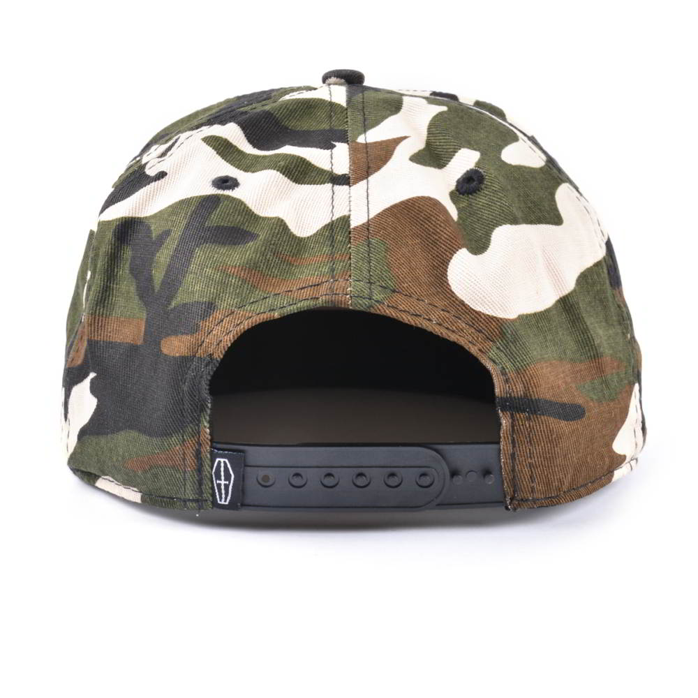 5 panels metal patch suede brim snapback caps