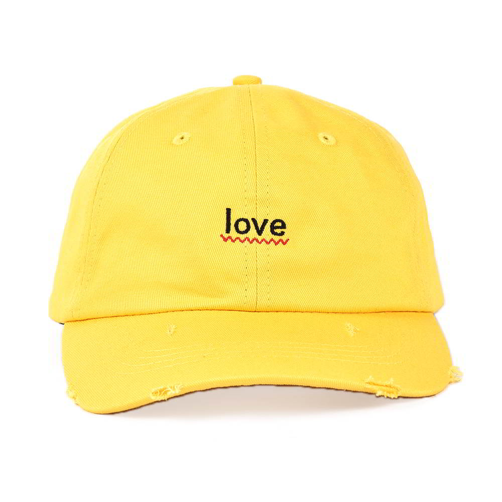 plain logo yellow sports dad hats