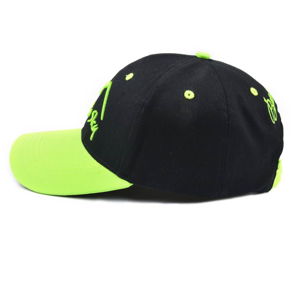 puff embroidery logo two color baseball hats