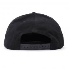 flat embroidery black snapback hats on sales