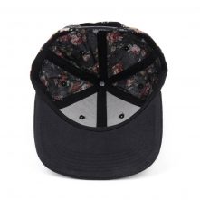 leather patch flower printing snapback hats