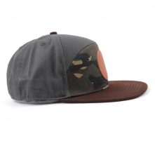 special 6 panels camo leather patch snapback hats