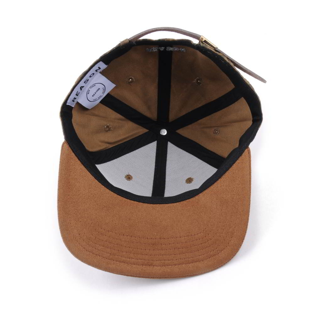 suede brim leather plate printing snapback caps