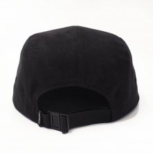 embroidery letters logo black suede 5 panels hats