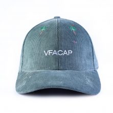 plain vfa embroidery logo corduroy baseball caps