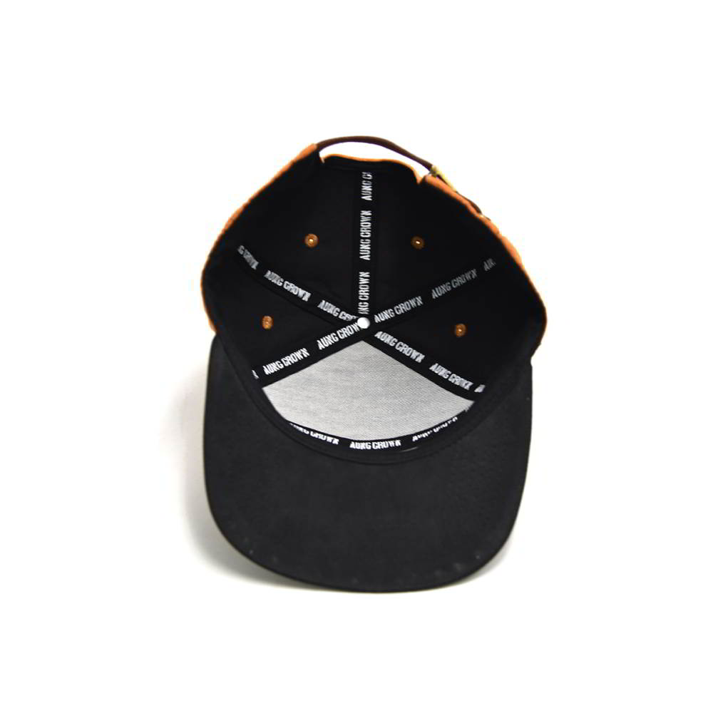 special 6 panels leather patch suede snapback hats