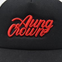 sports aungcrown logo trucker caps mesh hats