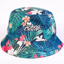 aungcrown embroidery logo all printing summer flower bucket hats