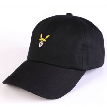 plain embroidery logo black cotton sports baseball hats
