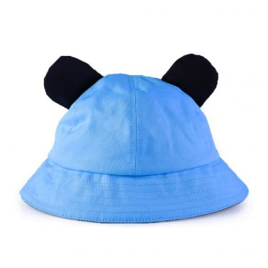 plain no logo cotton children bucket hats