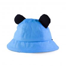 plain no logo cotton children bucket hats