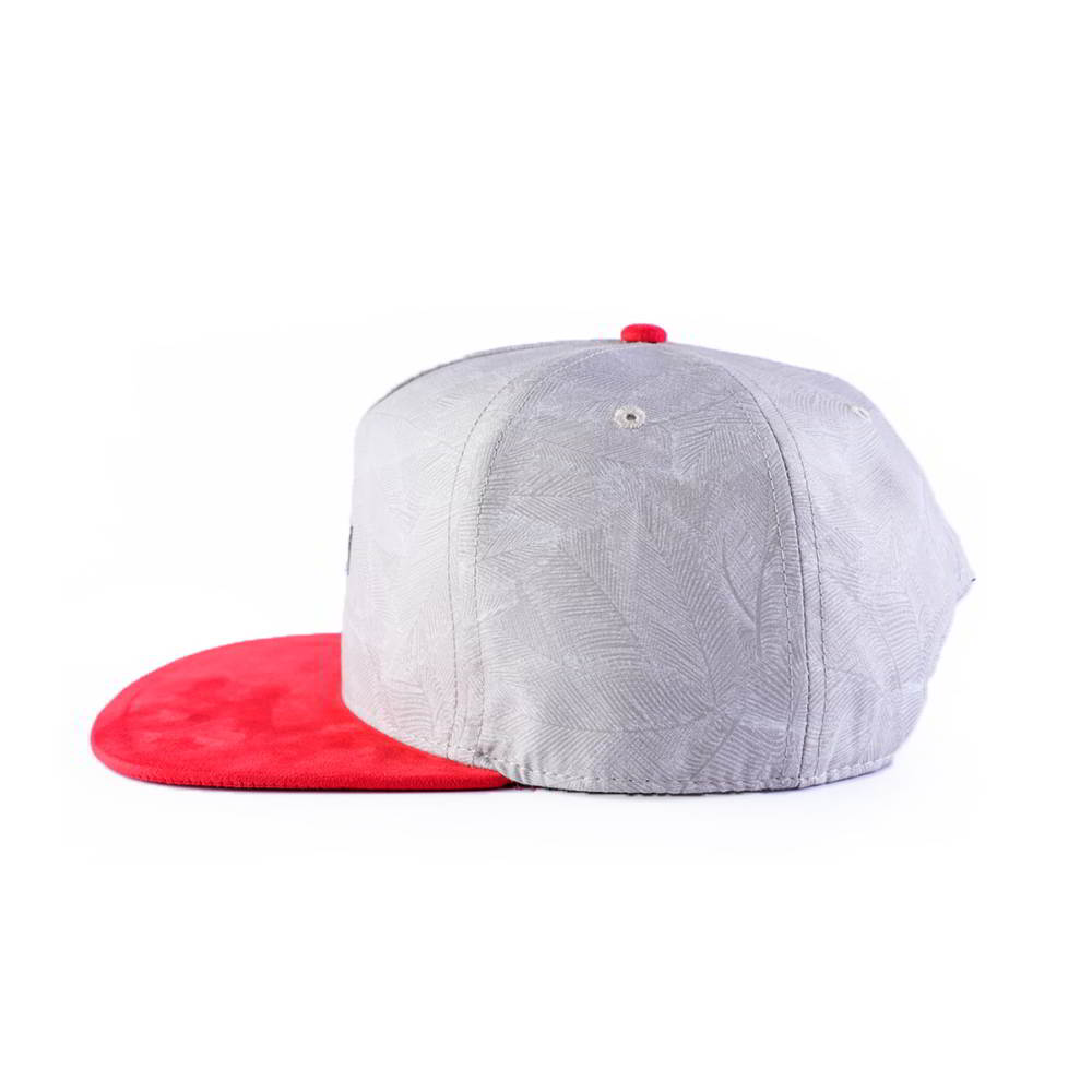 red suede brim 5 panels aungcrown patch snapback hats