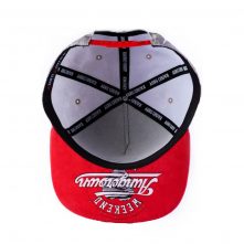 red suede brim 5 panels aungcrown patch snapback hats