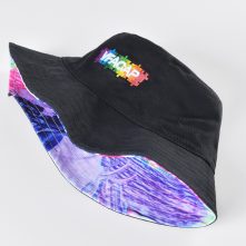 vfacaps embroidery logo reversible bucket hats