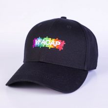 vfacaps embroidery logo black cotton baseball hats