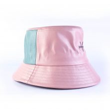 vfa embroidery logo leather bucket hats