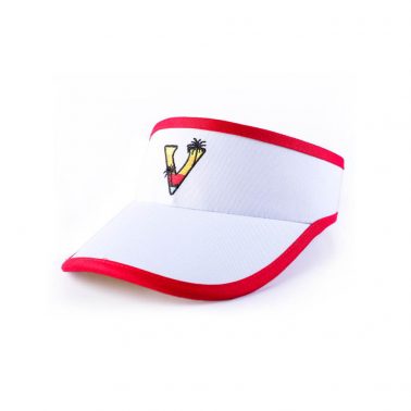 vfacaps logo sports white sun visors caps