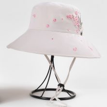 adjustable embroidery logo bucket women hats