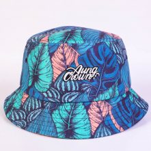 aungcrown embroidery logo all printed bucket hats