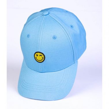 plain embroidery blue cotton baseball caps