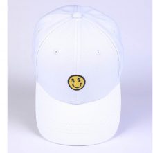 plain embroidery logo white cotton baseball hats