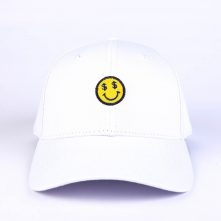 plain embroidery logo white cotton baseball hats