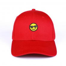 plain logo red cotton sports baseball caps design logo