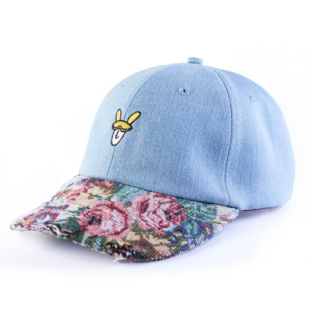 plain vfa embroidery printing brim denim baseball hats