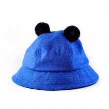 winter melton wool blank children cute bucket hats