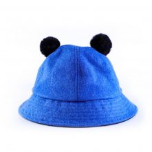 winter melton wool blank children cute bucket hats