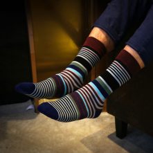 Men's Patterned Fashion Crew Socks-1