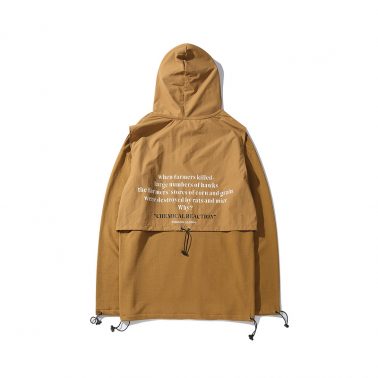 Men’s lightweight earthy tones windbreaker jacket style hoodies-1