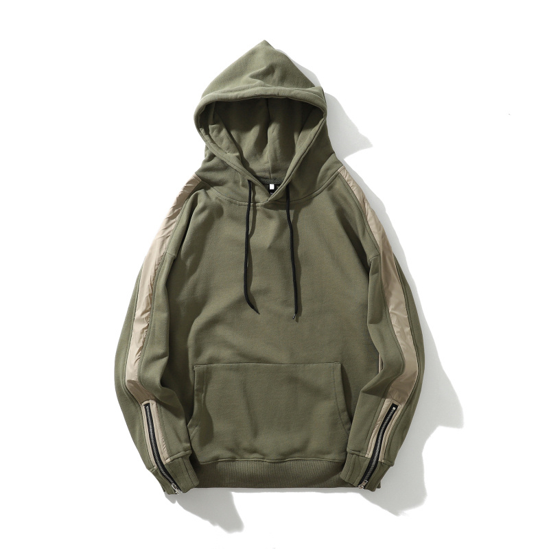 light green color warm hoodies for men-1