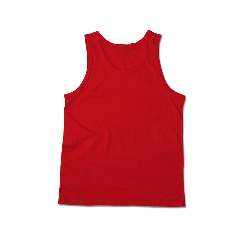 Red graphic tank top for men and women-1