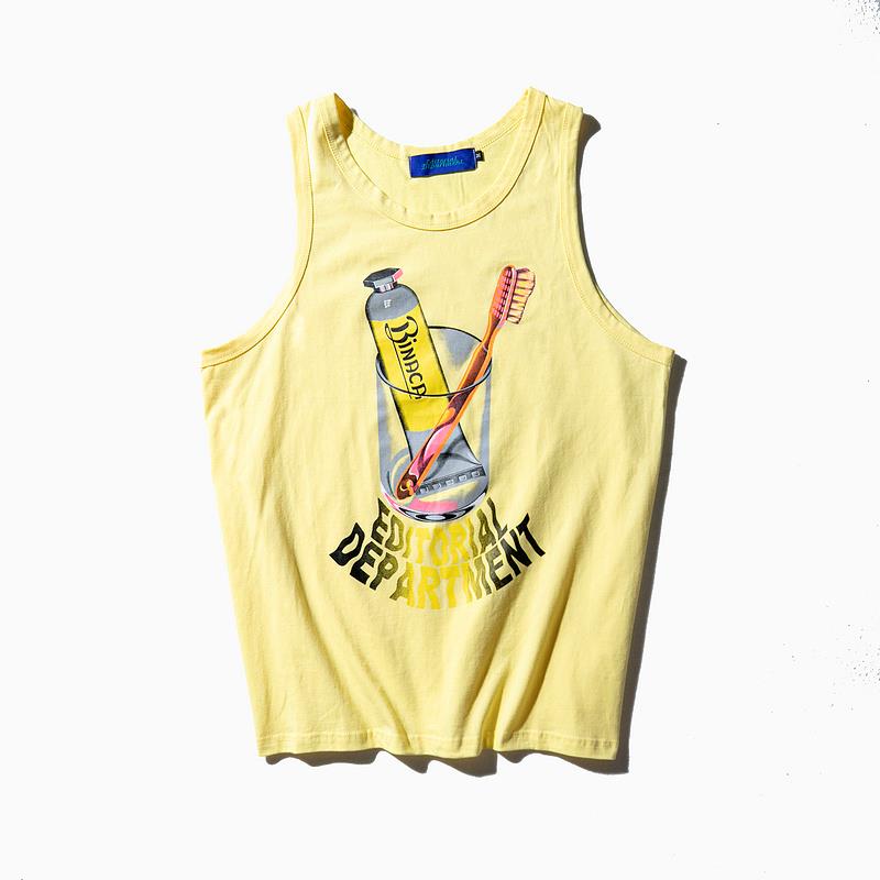 classic 3D printed summer tank top for men-1