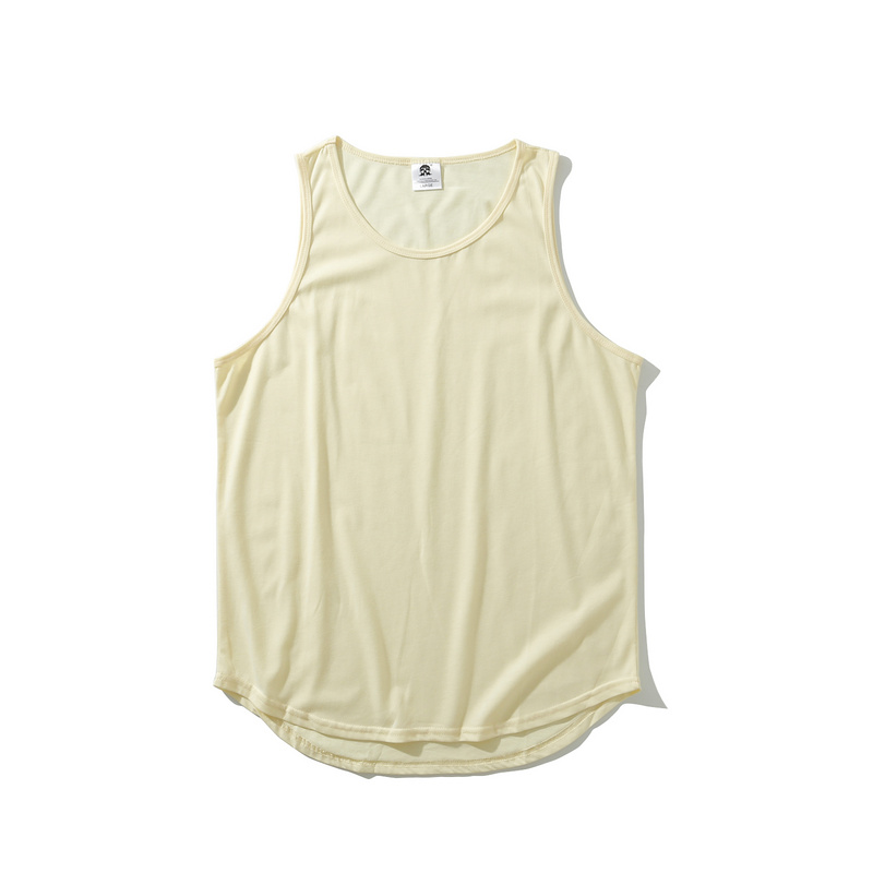 men's 100% cotton sleeveless workout tank top-1