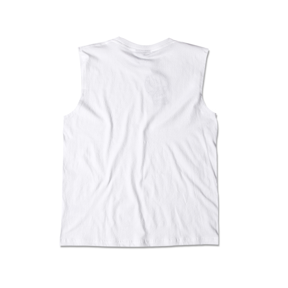 White printed NOISE 1988 casual tank top