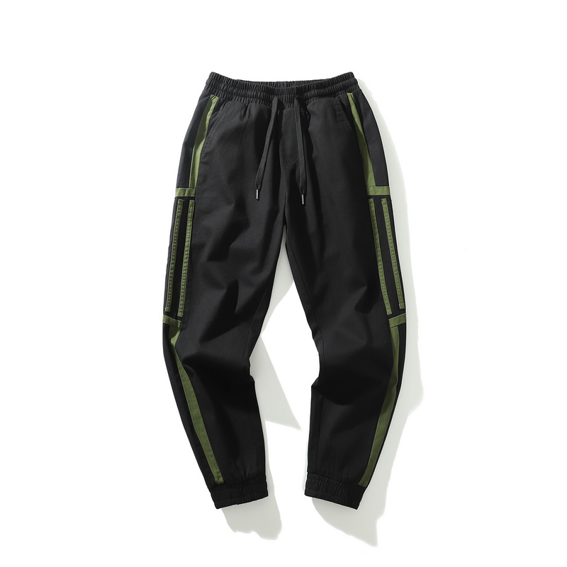 men’s casual loose overalls pants green-1