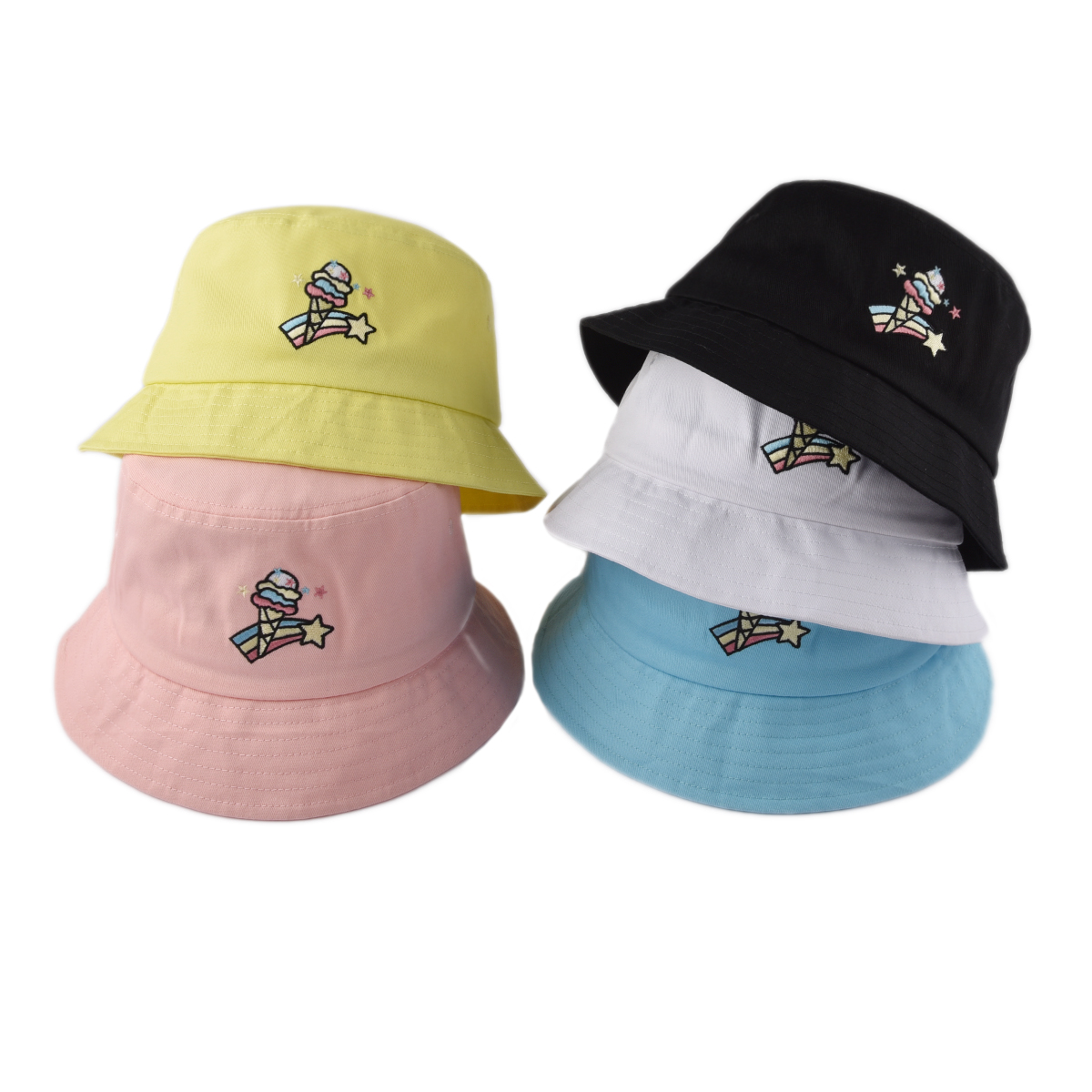 Icecream foldable beach Sun bucket hats for women and men-1