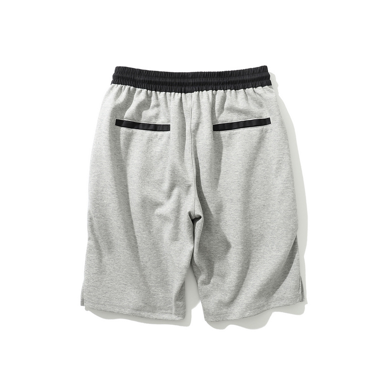 gray men’s running athletic training cotton shorts-2