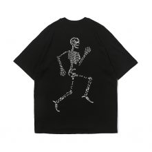 Creative and novelty skeleton print t shirt for men