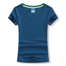 Summer classic cotton round neck t shirt for women