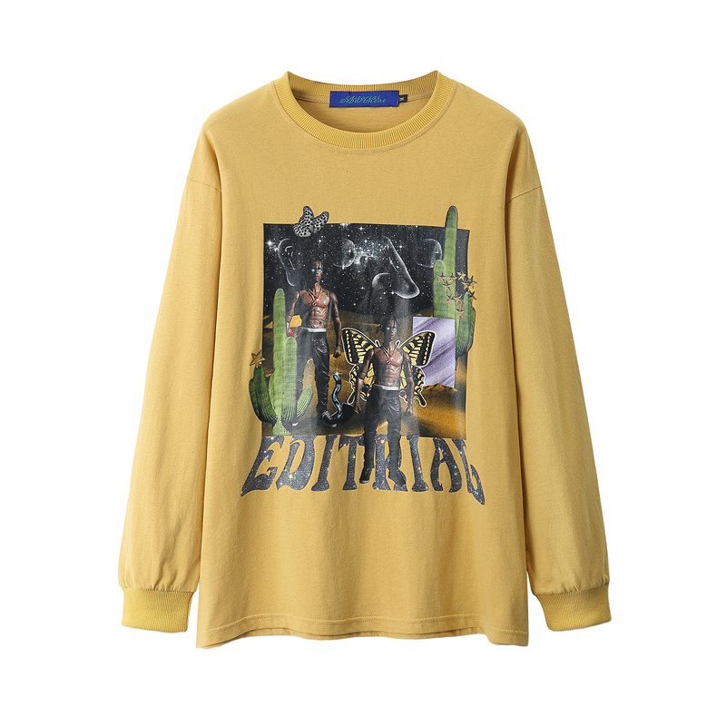 AungCrown street style pattern graphic printing cotton sweatshirt-3