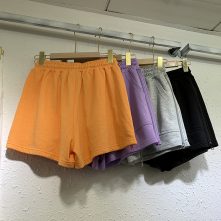Loose and soft cotton summer shorts for women-1