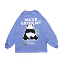 cartoon panda animal graphic printing long sleeve sweatshirt -1